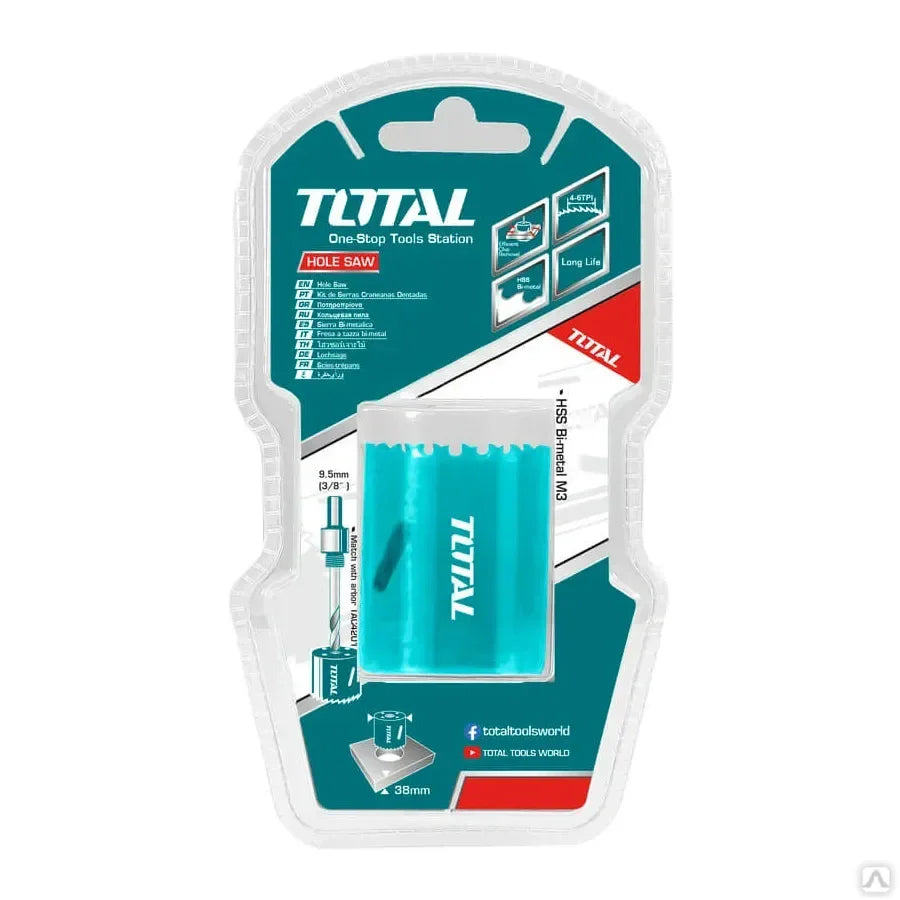 TOTAL TAC410681 HSS Bi-Metal Hole Saw 68mm M3 Blade Total